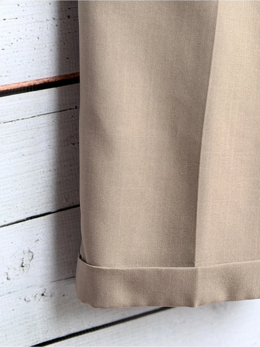 Haggar Men's Pleated Chinos in Light Brown 34x29